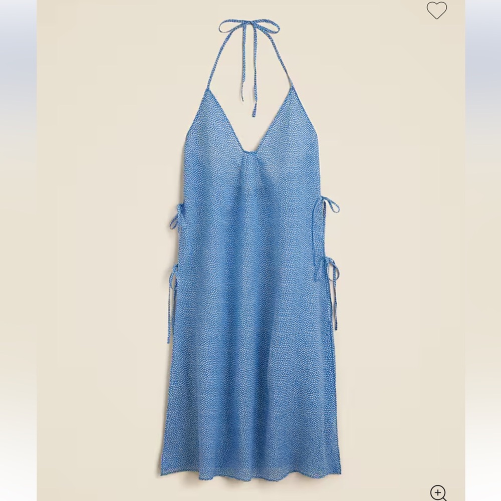 NWT J Crew Side Tie Midi Dress in Mini Floral Print